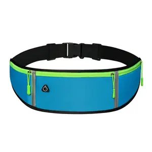 Multifunctional Elastic Outdoor Custom Waterproof Sport Running Belt Mobile Phone Fanny Pack Pouch Waist Bag With Bottle For Men