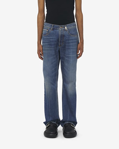 YKMOZI personnalisable Goth Street Style Baggy Jeans hommes Designer Hip Hop coupe ample pantalon brodé techniques droite jambe large - Product Image 2