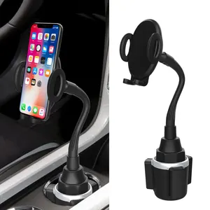 Universal Cell Phones Flexible Clamp Arm Car Cup Phone Mount 360 Degree Cup Phone Mount