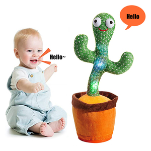 Muñeco <span class=keywords><strong>de</strong></span> Peluche <span class=keywords><strong>de</strong></span> Cactus Bailarín y Cantante con Luces Musicales, Juguete <span class=keywords><strong>de</strong></span> Peluche Suave con Forma <span class=keywords><strong>de</strong></span> <span class=keywords><strong>Maceta</strong></span> - Product Image 2