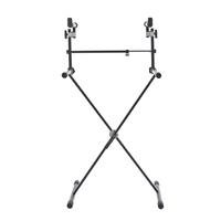 Leilei KS-32 Foldable Electronic Keyboards Black Digital Pianos Steel Double Dual Music Instrument Keyboard Stand