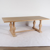 Tables de salle à manger rectangulaires en bois de style campagnard haut de gamme pour les mariages, les événements et les fêtes