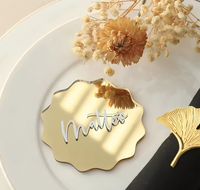 Nouvelles Plaques de Table Ondulées en Acrylique Vierge, Numéros de Sièges et Étiquettes Nominatives DIY pour Décoration de Mariage et Fêtes