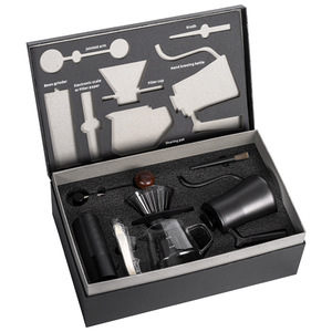 Set de café artesanal con molinillo, kit de preparación para verter sobre, caja de regalo para uso en exteriores - Product Image 3