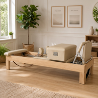 Machine de Pilates Reformer en bois d'érable classique, très populaire pour la gym, le yoga et le fitness