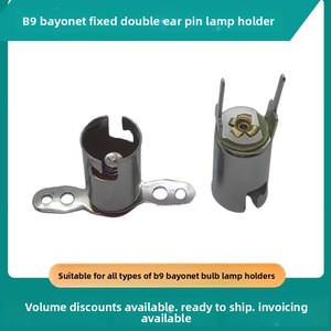 <span class=keywords><strong>Support</strong></span> de lampe à baïonnette <span class=keywords><strong>BA9S</strong></span> B9 en métal avec prise à 2 broches pour voyant d'instrument de tableau de bord de voiture - Product Image 5