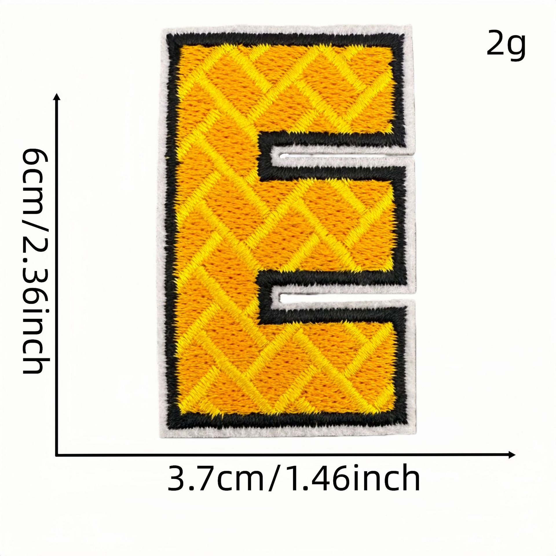 Inglés letter cloth sticker e