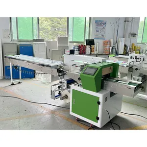 Automatic Horizontal Pillow Plastic Bag Wrapping Packing Ice Cream Ice Pop Lolly Popsicle Flow Packaging Machine