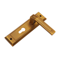 Poignées de porte extérieures modernes de qualité supérieure avec serrures à mortaise, plaques de serrure en bronze, quincaillerie de porte pour villas et hôtels