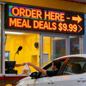 Benutzer definierte Größe P5 P10 Outdoor RGB Voll farbig Programmier bares Scrollen Wifi LED <span class=keywords><strong>Message</strong></span> Sign Einkaufs zentrum - Product Image 6