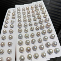 Perles d'eau douce irrégulières Edison, forme goutte baroque, 8-13 mm, en paire, pour la création de bijoux et boucles d'oreilles DIY