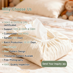 Funda Universal para Toallitas Húmedas de Bebé, Talla Única, Compatible con Todos los Paquetes de Toallitas, Funda de Muselina de Algodón para <span class=keywords><strong>Bolsa</strong></span> de Pañales - Product Image 4