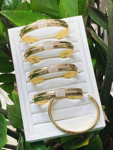 Bracciale braccialetto in oro Trending unico ora ampio da donna stile stile braccialetto Boho rame ottone braccialetto braccialetto - Product Image 3