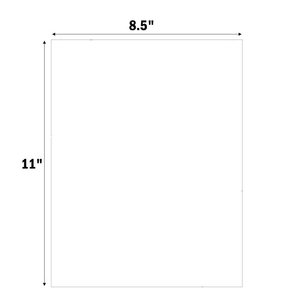 Vinyl Sticker A4 PVC Rectangular Waterproof Laser Printing Custom <b>Label</b> <b>Packaging</b> - Product Image 2