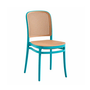 Silla de comedor de plástico de Bengala de nuevo diseño al por mayor para el hogar, jardín, café, apartamento, comedor, baño, muebles de exterior a la venta - Product Image 2