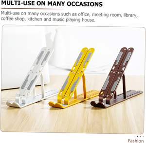 Supports pour ordinateur portable réglables sur 7 niveaux, support pour ordinateur portable en acier carbone, support surélevé réglable pour ordinateur portable pour bureau, compatible avec les ordinateurs portables de 9 à 17,3 pouces - Product Image 6