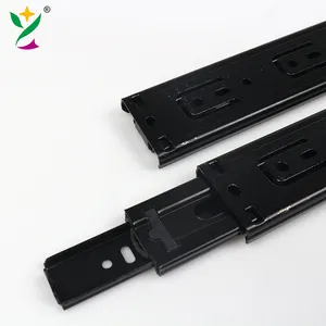 Yuxing <span class=keywords><strong>mepla</strong></span> Ngăn kéo trượt 3 gấp van điều tiết giỏ ngăn kéo kênh đẩy để mở ẩn Kính thiên văn đường ray mềm đóng Ngăn kéo trượt - Product Image 1