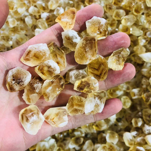 Natural Crystal High Quality Raw Citrine Tips Rough Citrine Point for Healing - Product Image 1