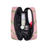 Sac de voyage pour maquillage, design Hawaïen Pikake Lei, mini sac à cosmétiques, polyester, petite pochette cosmétique personnalisée pour femmes