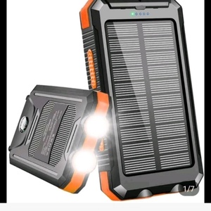 Batterie externe solaire étanche pour extérieur 20000 mAh grande capacité avec boussole - Product Image 2