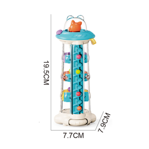 Nouveau Jouet Tour de Lancement <span class=keywords><strong>Soucoupe</strong></span> Volante en Plastique, Jouet Puzzle pour Bébé - Product Image 3