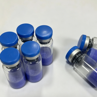 Usine de peptides chinoise fournissant de la matière première cosmétique GHK-Cu 50 mg de haute qualité, pureté 99 % (poudre lyophilisée bleue)