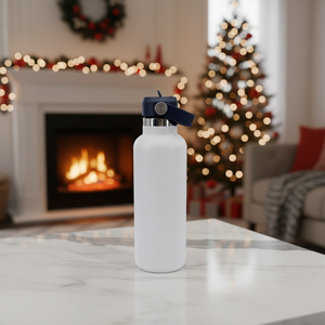 Thermos isotherme en acier inoxydable avec paille rabattable et poignée, anti-fuite, sans BPA, portable pour voyage, sport et extérieur, 22oz/650ml, 6-12 - Product Image 1