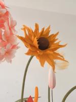 T-208 disesuaikan bunga matahari raksasa poppy Lily dekorasi Interior untuk perlengkapan dekorasi pernikahan aksesoris dekoratif rumah latar belakang