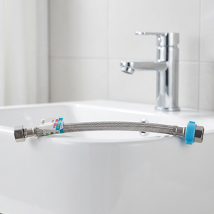 Manguera de ducha antifugas de varios tamaños, trenzada de acero inoxidable 304 con junta de silicona y tuerca larga para renovación de baños, en stock. - Product Image 3