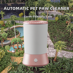 エコフレンドリーなプラスチック製自動ペット足洗いマッサージ器、小型犬、中型犬、大型犬用 - Product Image 1