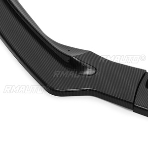 New 3Pcs Car Front Lip Bumper Spoiler <b>Splitters</b> Body Kit for Ford for Fusion for Mondeo 2017-2018 Carbon Fiber Look/Gloss Black - Product Image 6