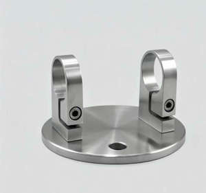 Support mural de balustrade en acier inoxydable, pièces de balustrade verticales - Product Image 4