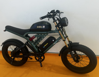 Vélo électrique Pedelec à double batterie 48V 500W 750W, vélo électrique à suspension intégrale de 20 pouces