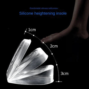 Solette Trasparenti Invisibili per Aumentare l'Altezza, Non Appiattibili, con Cuscinetti in Silicone Antiurto e Antiodore - Product Image 6