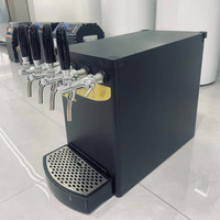 Refroidisseur de bière à tirage par gravité à refroidissement par glycol pour comptoir de bar