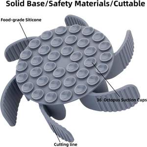 2025 टिटूक हॉट सेल फ्रेंडली डॉग बाउल सुपर बीहड़ धीमी फूड कुत्ते ने 36 ऑक्टोपस सकर्स टर्बो डिजाइन सिलिकॉन भोजन - Product Image 2