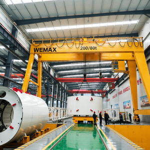 Grue portique à double poutre pour conteneurs maritimes avec moteur PLC, capacité 50t, marque Dejun, fabriquée en Chine - Product Image 5