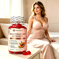 Gummies d'augmentation mammaire en gros pour femmes actives, en pack de gros, marque privée, dropshipping
