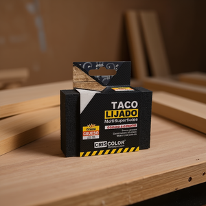 Criscolor Taco Lijado 10x7x2,5cm Grano Grueso MultiSuperficies Wood - Product Image 3