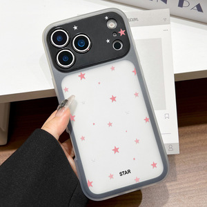 เหมาะสำหรับ iPhone 17 Pro Max, เคสโทรศัพท์กันกระแทกคลุมเต็มแบบนิ่มสีชมพูเฉพาะกับดาวขนาดเล็ก - Product Image 3