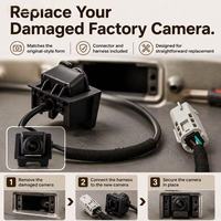 Caméra de recul étanche HD avec vision nocturne pour Chery Tiggo 7T1E OEM 704000154AA pour stationnement en marche arrière
