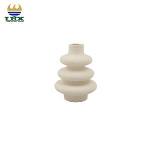 निर्माता गर्म बिक्री nordic न्यूनतम सिरेमिक <span class=keywords><strong>vase</strong></span> मैट रेत-ग्लेज्ड स्टेक्ड रिंग फूल vese लिविंग रूम टेबलटॉप सजावट ves। - Product Image 6