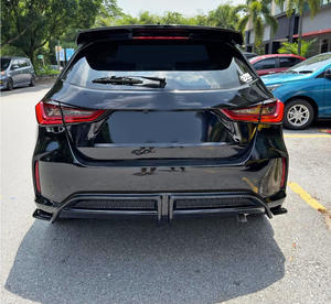 Welta Nouveau Spoiler de Pare-chocs Arrière de Voiture, Protection de Pare-chocs, Cache de Protection, Kit Carrosserie pour City Hatchback 2020-2022 Noir ABS+PP - Product Image 6