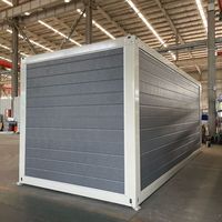Rumah Kontainer Lipat 20FT 40FT, Rumah Mini Mewah Prefab Modular yang Dapat Diperluas dan Dipindahkan