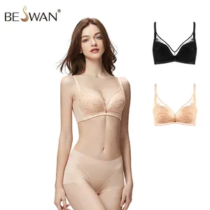 Beswan-set reggiseno e panty da donna, sexy, taglia grande, nuovo design, alta qualità, 2021