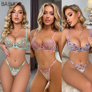 Nouvel ensemble de lingerie <span class=keywords><strong>sexy</strong></span> pour femmes adultes, <span class=keywords><strong>sexy</strong></span>, mature, strip-teaseuse, transparent, 2 pièces, soutien-gorge balconnet chaud, sous-vêtements et culotte - Product Image 2