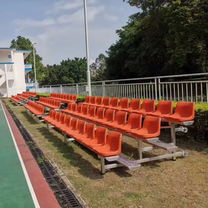 Customized Aluminum Grandstand Bleachers <b>Bench</b> Seating Stadium Lightweight Mobile Aluminum Bleachers for <b>Indoor</b> Gyms - Product Image 1