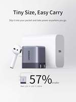 Chargeur USB C UGREEN Nexode Air 45W, bloc de charge pliable ultra mini GaN, chargeur mural à charge rapide pour iPhone Samsung
