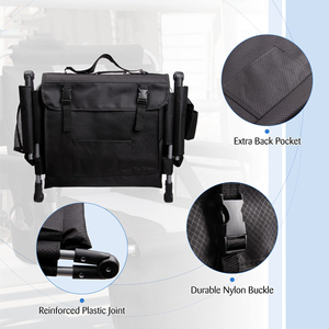 Vente en gros de chaise légère et portable pliante <span class=keywords><strong>pour</strong></span> équipe de stade avec porte-gobelet, sac en maille, crochets <span class=keywords><strong>pour</strong></span> cacher, <span class=keywords><strong>coussin</strong></span> de dossier - Product Image 5