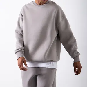 Venta al por mayor de ropa de los hombres de fábrica Sudadera con capucha de impresión personalizada de peso pesado en blanco de lana Terry sudaderas con capucha sudadera de gran tamaño de los hombres